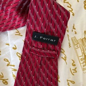 J Ferrar Red Tie